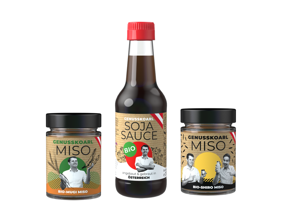 Genusskoarl - Donau Soja certified soysauce and miso with soy