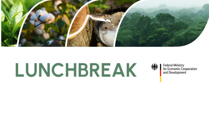 Promotional banner for the SASI Lunchbreak webinar on sustainable soya and the EU Deforestation Regulation (EUDR) hosted by Donau Soja.